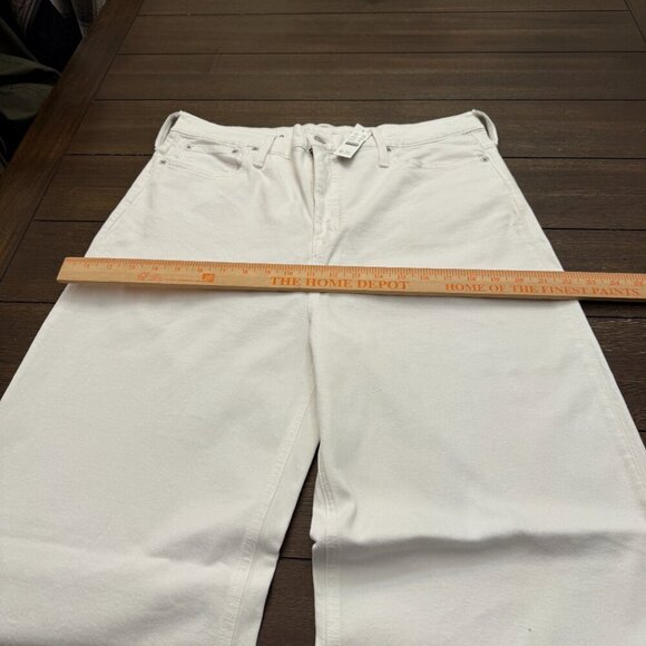 J. Crew Wide-leg denim trouser in white Size 32 - Picture 9 of 16